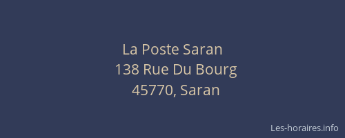 La Poste Saran