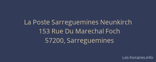 La Poste Sarreguemines Neunkirch