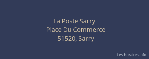 La Poste Sarry