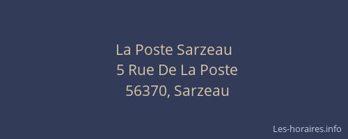 La Poste Sarzeau