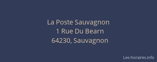 La Poste Sauvagnon