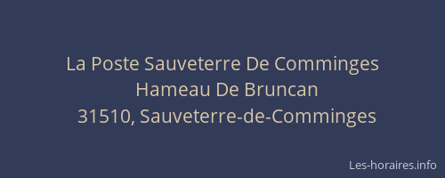 La Poste Sauveterre De Comminges