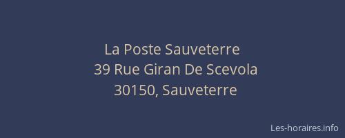 La Poste Sauveterre