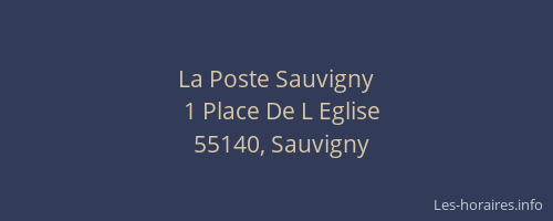 La Poste Sauvigny