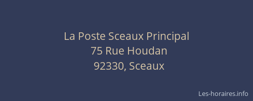 La Poste Sceaux Principal