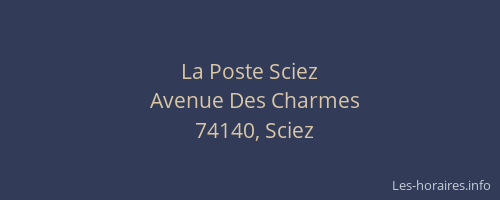 La Poste Sciez