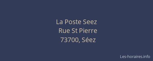La Poste Seez