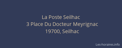 La Poste Seilhac