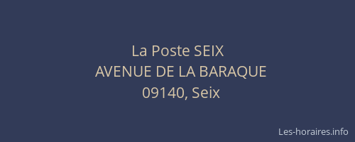 La Poste SEIX