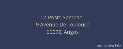 La Poste Semeac