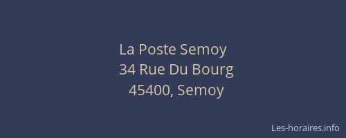 La Poste Semoy
