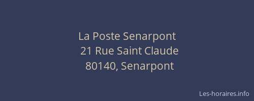 La Poste Senarpont