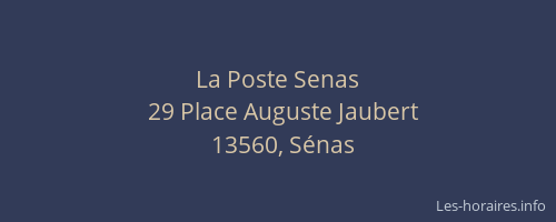 La Poste Senas