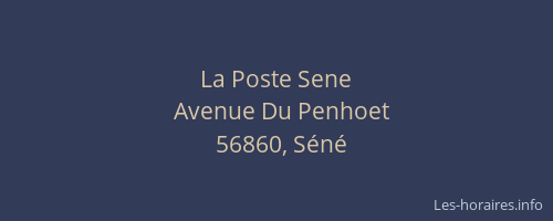 La Poste Sene