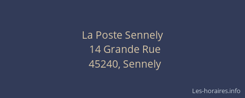 La Poste Sennely