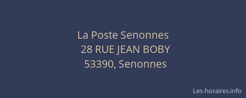 La Poste Senonnes
