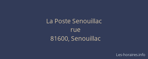 La Poste Senouillac