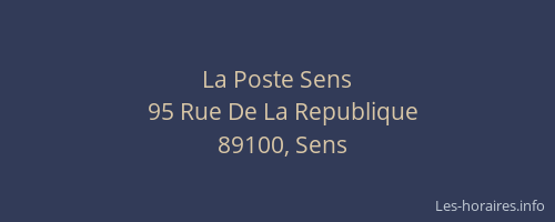 La Poste Sens
