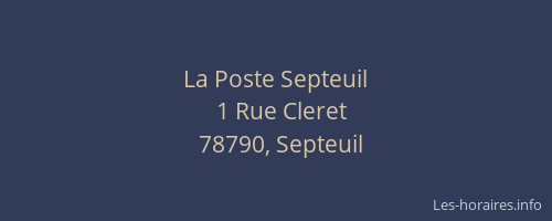 La Poste Septeuil