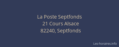 La Poste Septfonds