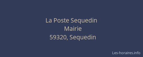 La Poste Sequedin