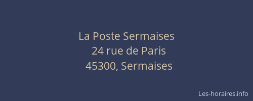 La Poste Sermaises