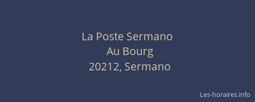 La Poste Sermano
