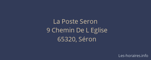 La Poste Seron