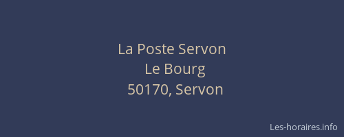 La Poste Servon