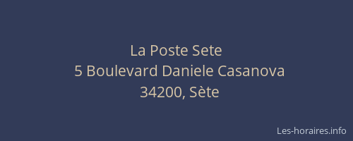 La Poste Sete
