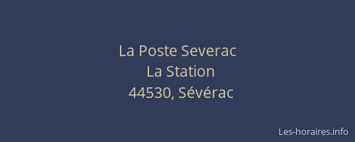 La Poste Severac