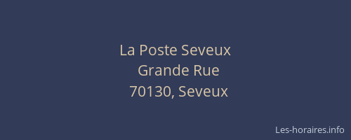 La Poste Seveux