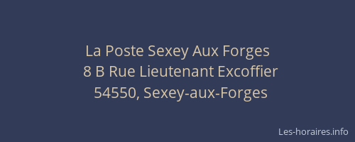 La Poste Sexey Aux Forges