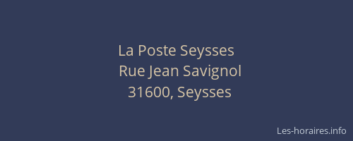 La Poste Seysses