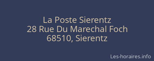 La Poste Sierentz