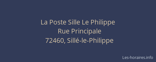 La Poste Sille Le Philippe