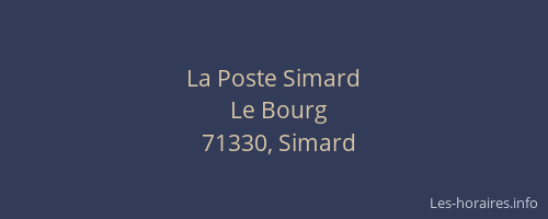 La Poste Simard