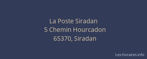 La Poste Siradan