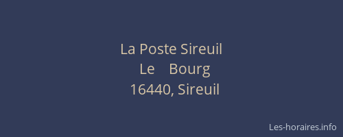 La Poste Sireuil