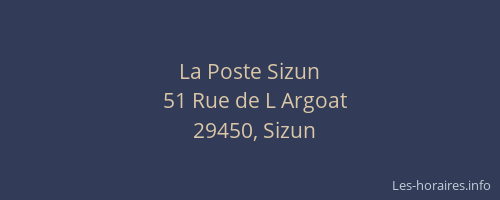La Poste Sizun