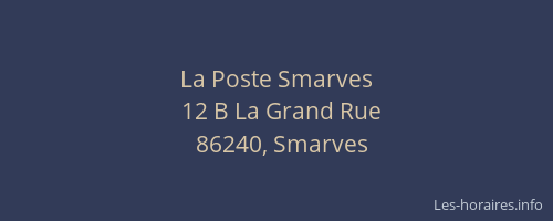 La Poste Smarves