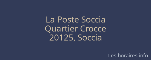 La Poste Soccia