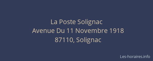 La Poste Solignac