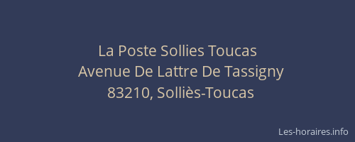 La Poste Sollies Toucas