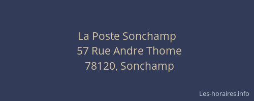 La Poste Sonchamp