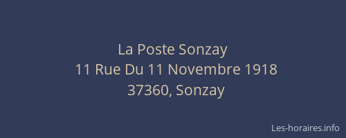 La Poste Sonzay