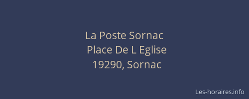 La Poste Sornac