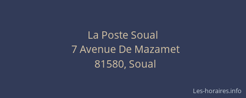 La Poste Soual