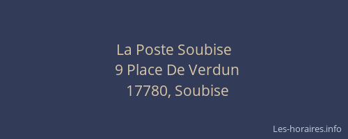 La Poste Soubise