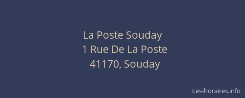 La Poste Souday